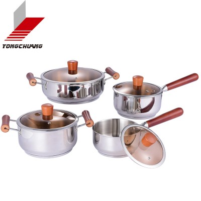 Manufacture cast iron cookware wok set