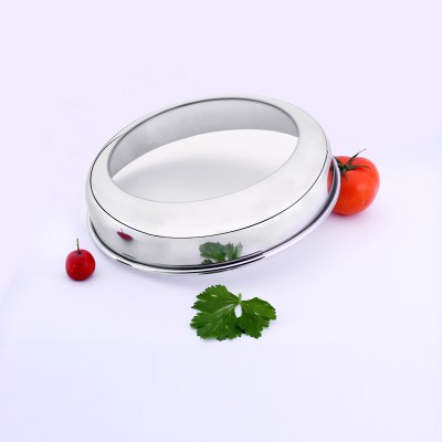 Stainless steel glass pan lid for cookware parts