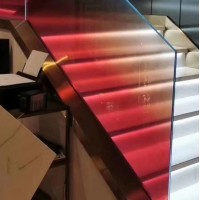 Colorful frosted gradient glass with cheap price